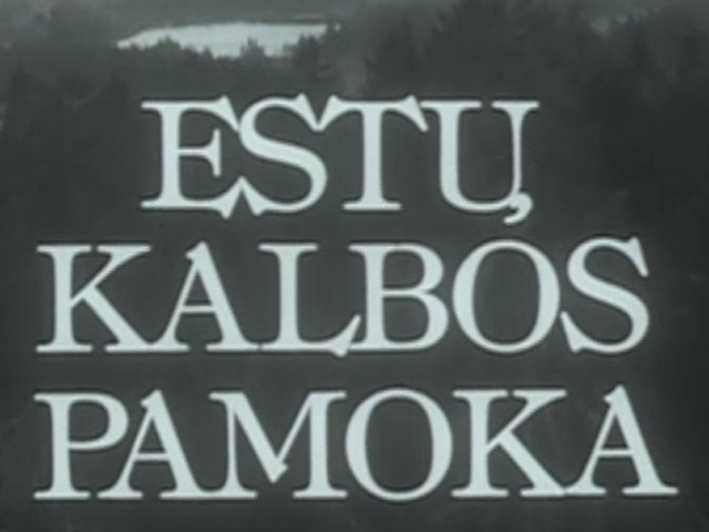 Estų kalbos pamoka